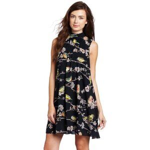 Ted Baker London Madlin Beaded Bird Black Dress Sleeveless Size 4 US (Size 1 TB)